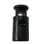 Bainbridge International A105 Plastic Black Barrel Lock for 1/4" Cord | Blackburn Marine Sailboat Hardware